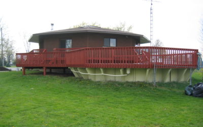 Deck and Barn